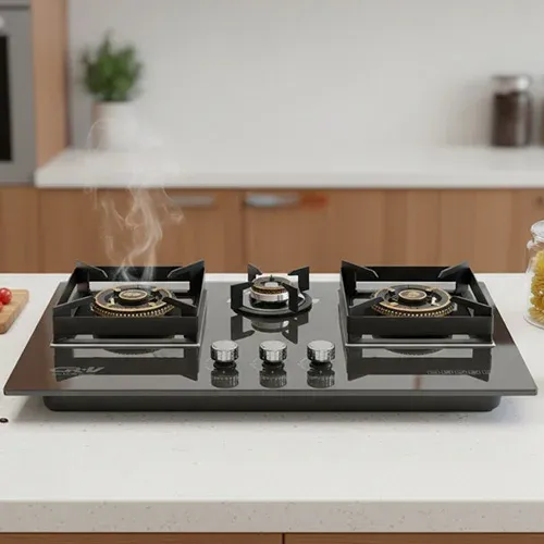 CRV-8003 MGC 3 Burner Glass Gas Stove